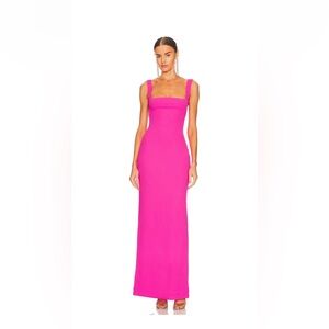 SOLACE London Joni Maxi Dress - Magenta US2